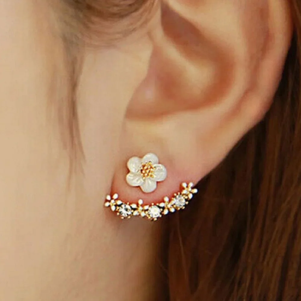 💎NWT Rose Gold Flower earrings - Picture 6 of 6